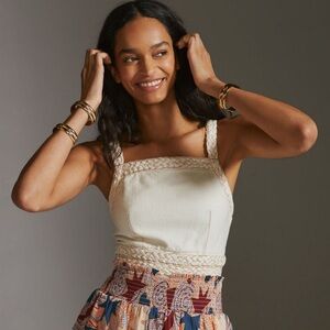 🌿 Anthropologie Pilcro Braided Crop Top